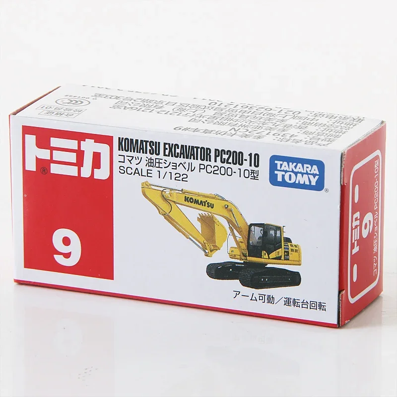 Takara Tomy-excavadora Tomica Premium KOMATSU, excavadora de PC200-10, modelo de coche de aleación fundido a presión, juguetes para niños, regalo de Navidad, 1/122