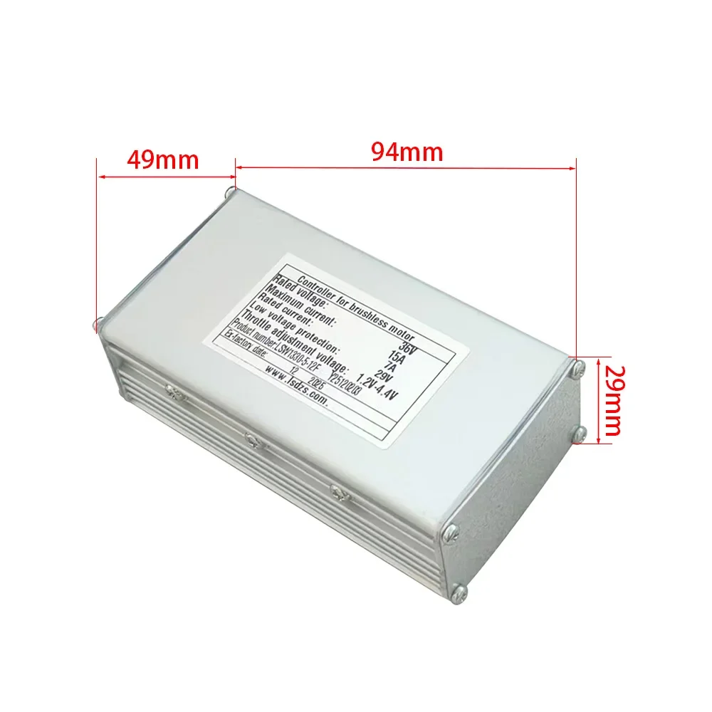 

Nulkomma E-bike Brushless Motor Controller LSW1330-5-12F 36V 7A for Electric Scooters Fat Bike MTB Accessories Speed Controller