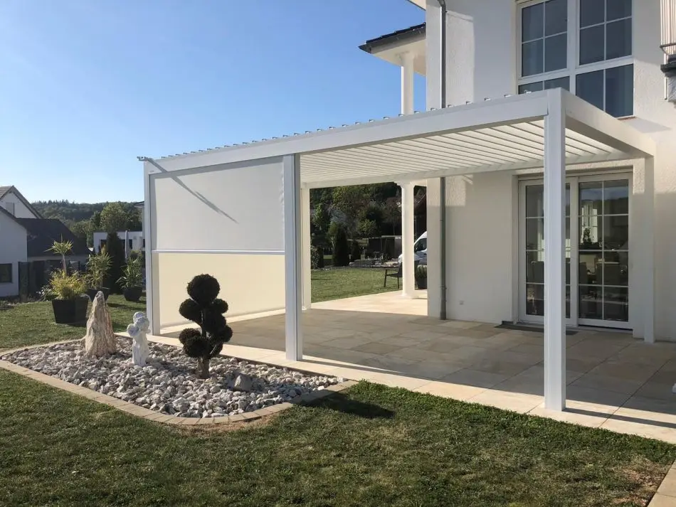 

Garden Sunshade Building Gazebo Swimming Pool Pavilion Customized 3x4 Modern Bioclimatic Motorized Aluminium Louvered Pergola