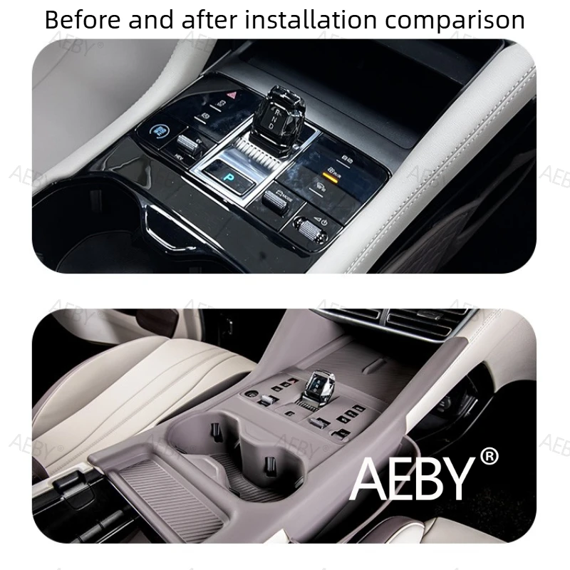 

For BYD Seal U DM-i 2023-2025 Center Console Silicone Pad,Non-Slip Protector,Car Center Console Organizer Mat,Scratch Proof