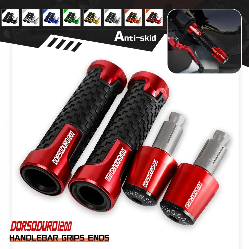 FOR Aprilia DORSODURO 2008 2009 2010 2011 2012 2013 Motorcycle Accessories Handlebar Hand Grips Handle Bar End Cap 22mm CNC Part