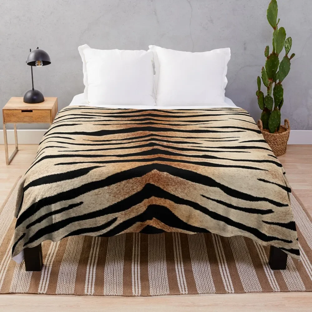 

Exotic Tiger Stripes Print Throw Blanket Soft Plush Plaid Shaggy christmas decoration Multi-Purpose Blankets