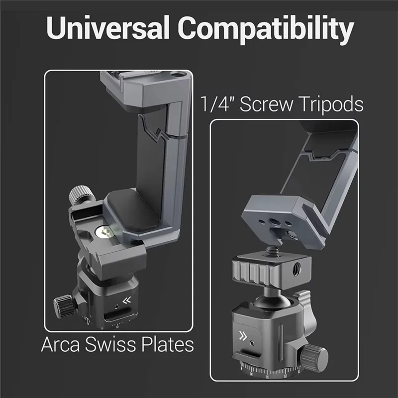 جديد-LEAPLIGHT حامل هاتف ترايبود جبل مع الحذاء البارد و Arca السويسرية الإفراج السريع لوحة المشبك العالمي المشبك آيفون 16