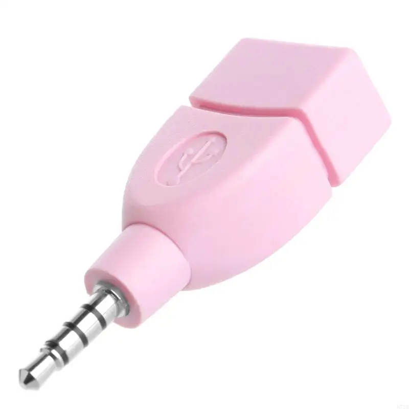 920L  Converter 3.5mm Male AUX  Plug  to USB 2.0 Female Converter Adapter for Car  Connector Accessories