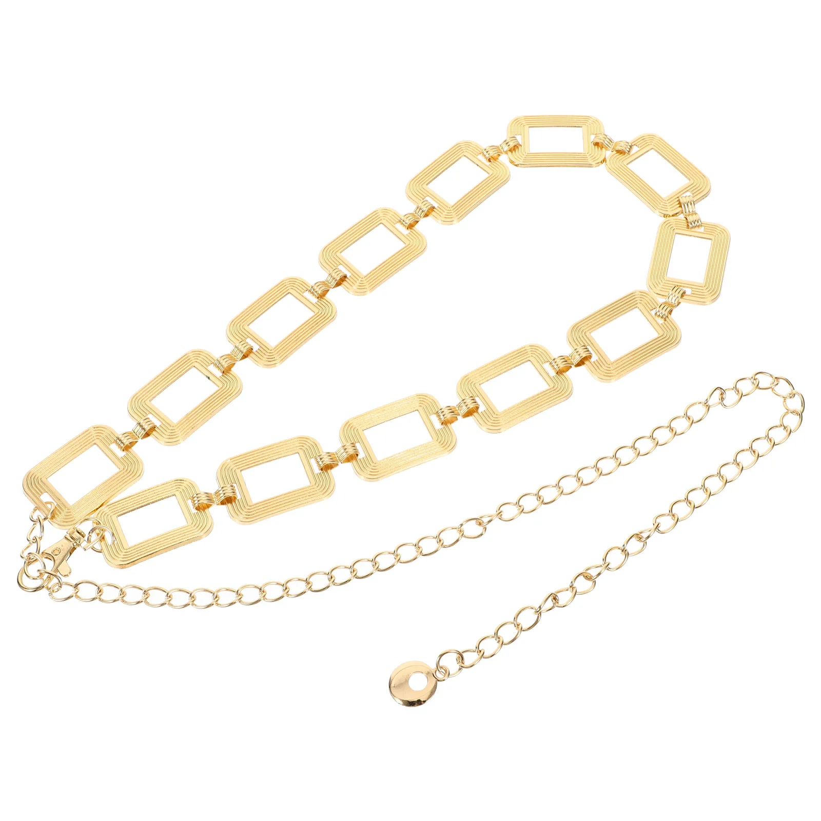 

Prom Waist Chain Metal Belt Bride Tight Jewelry for Women Golden Belts Chains Woman