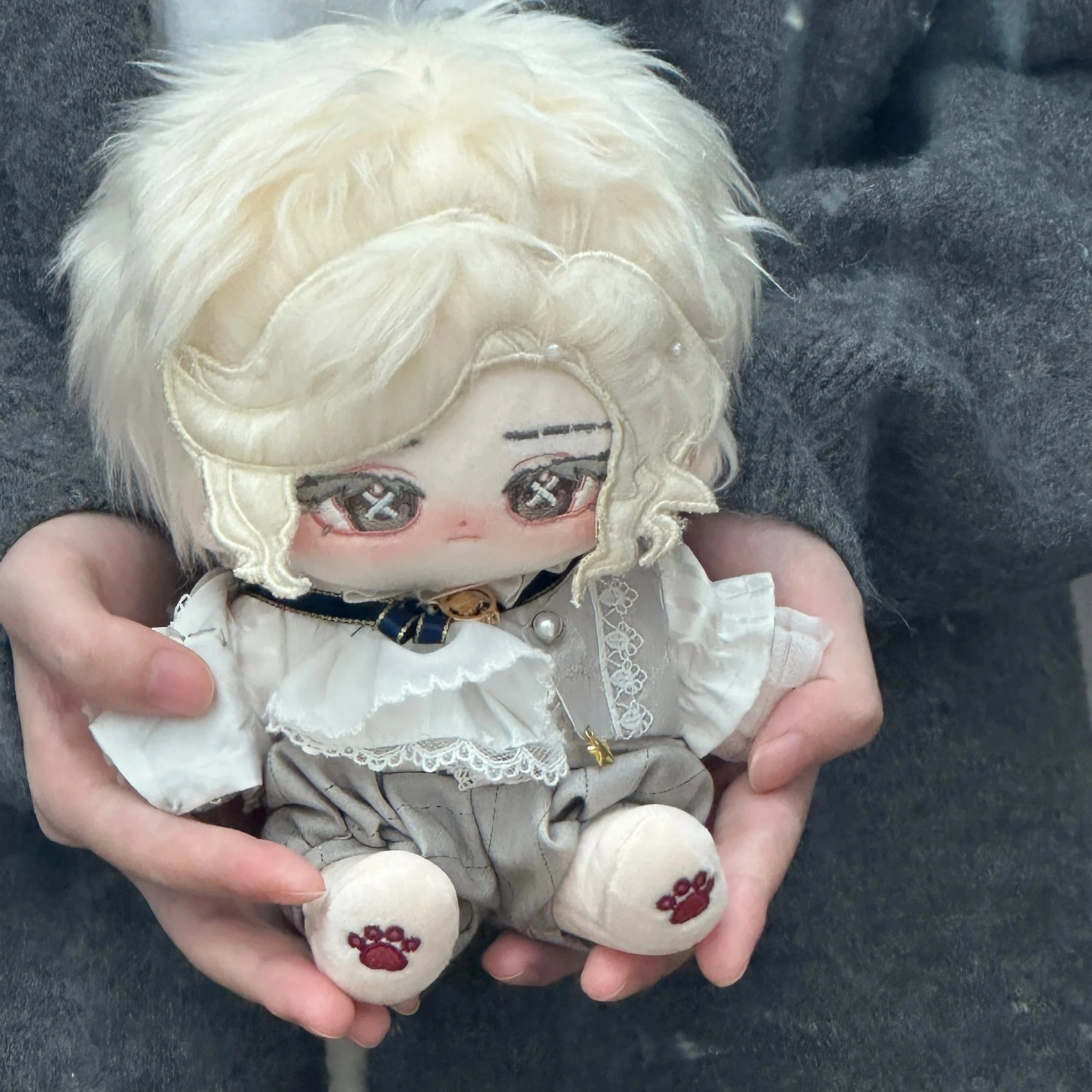 Stuffed 20cm Game Identity V Frederick Kreiburg Composer Anime Figures Plush Doll Body Dress Up Cotton Toys for Girls Gift Items