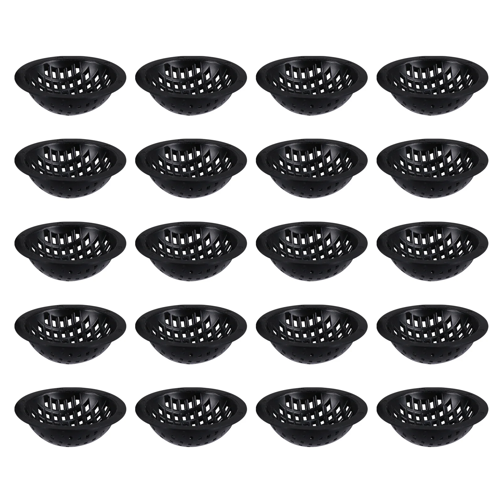 20 قطعة الزهرية أسفل منصات شبكية السلطانية شكل الصرف طوقا تنفس شبكة منصات التربة مانعة للتسرب ل بونساي الفجل الأخضر