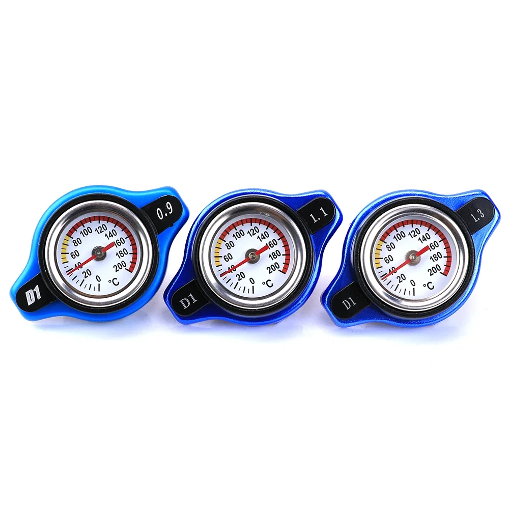 Small Size Thermost Radiator Cap Cover + Water Temp gauge 0.9 Bar/ 1.1 Bar/1.3 Bar