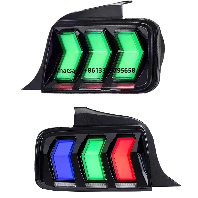 

For Ford Mustang 2005-2009 Parts Tail Light Taillight Car Accessories Upgrade LED Taillamp Sighnal Turn RGB Style Rear Lights