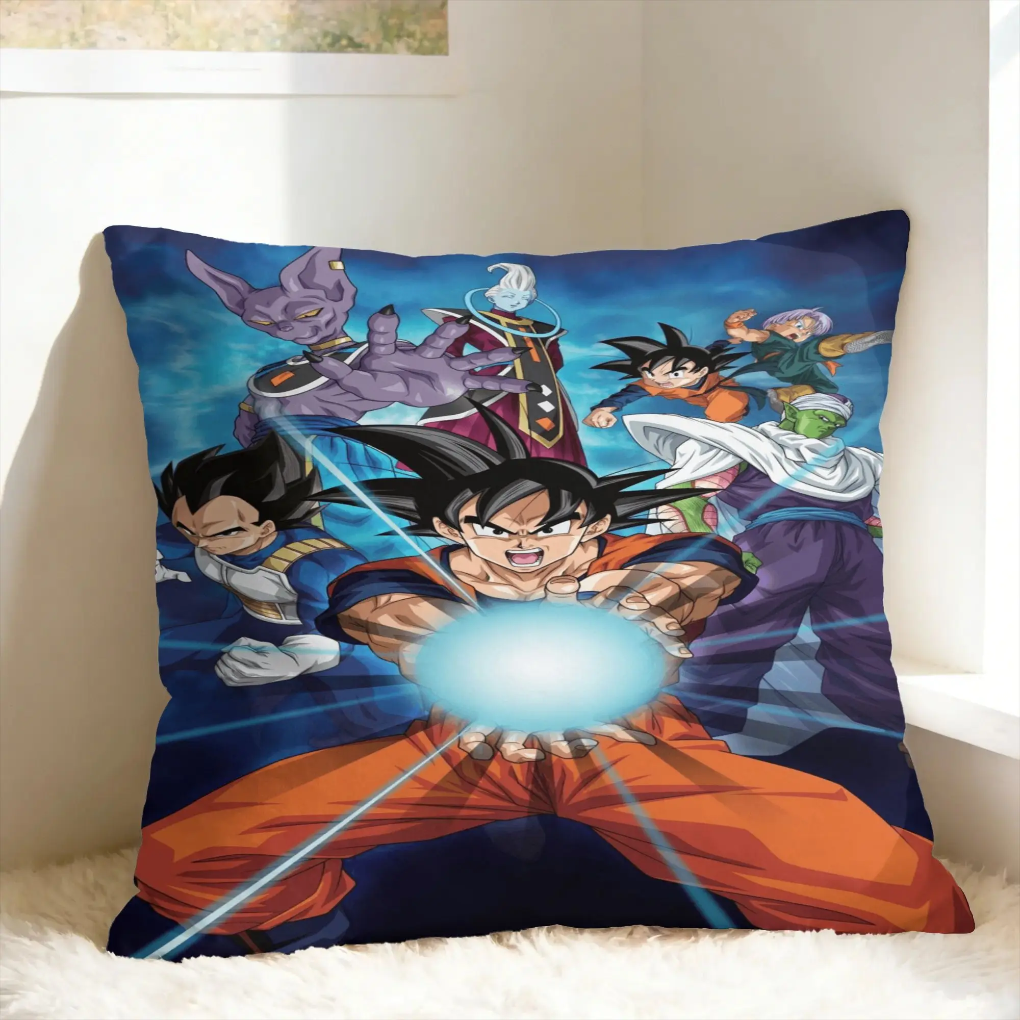 Pillow Case D-Dragon Anime Soft  Pillow Cover For Living Room Bed Chair Novelty Pillowcases