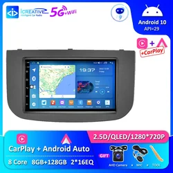 Icreative Car Radio For Mitsubishi Colt Z30/Z30G/Z3B/Z3V 2007 - 2012 Stereo Multimedia GPS Android 10.0 DSP CarPlay Autoradio HU