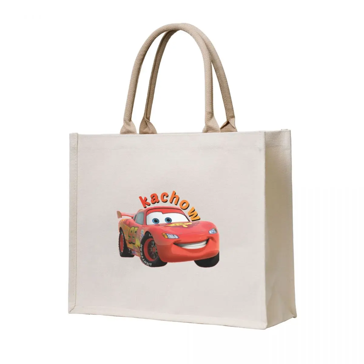 

kachow Sticker Tote Bag Women's beach bags Woman shopper bag Canvas bag