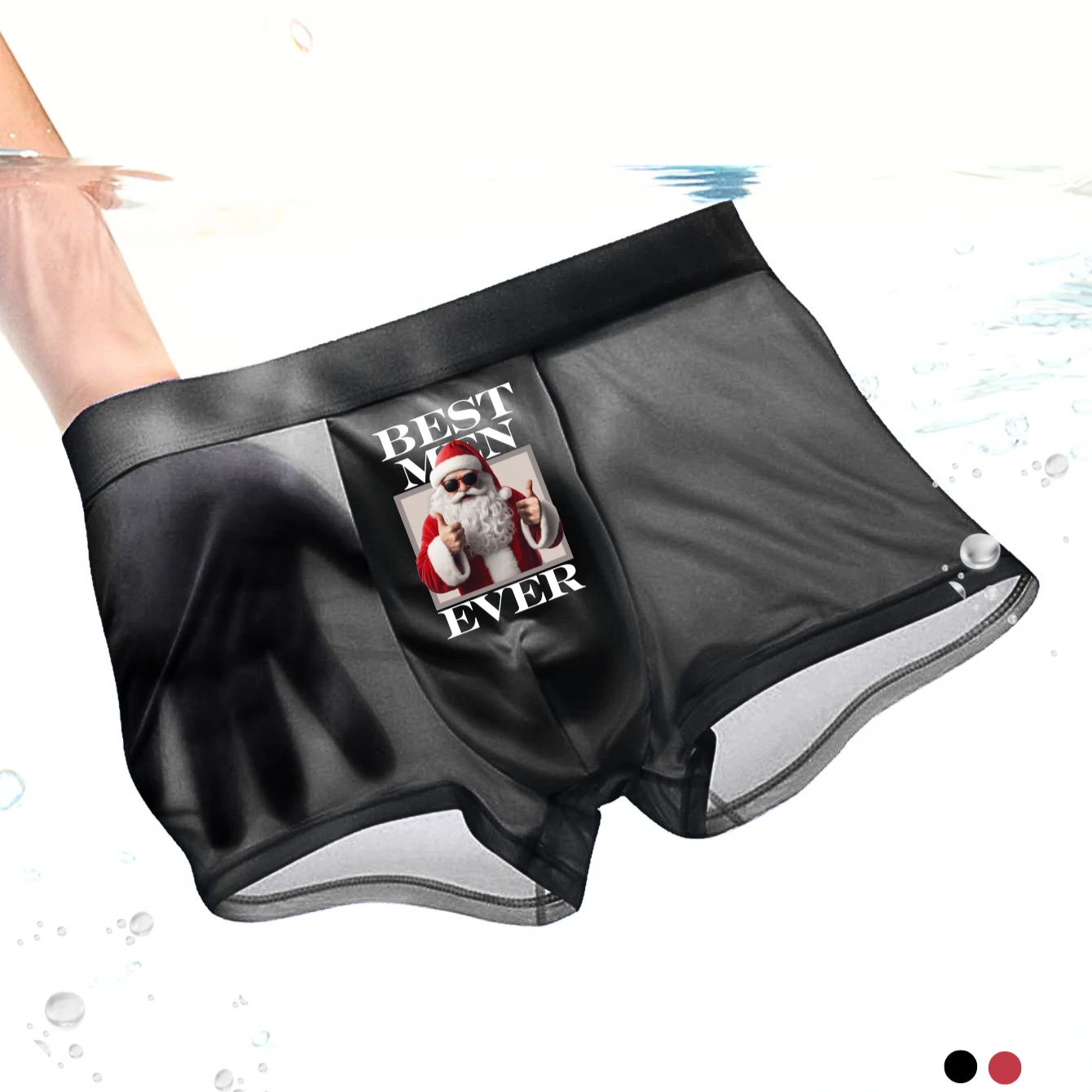 

1Pc Santa Claus Men Underwear BEST MAN EVER Men Boxer Fashion Wife Christmas Gift Soft Breathable Men Underpants Boys Underwear