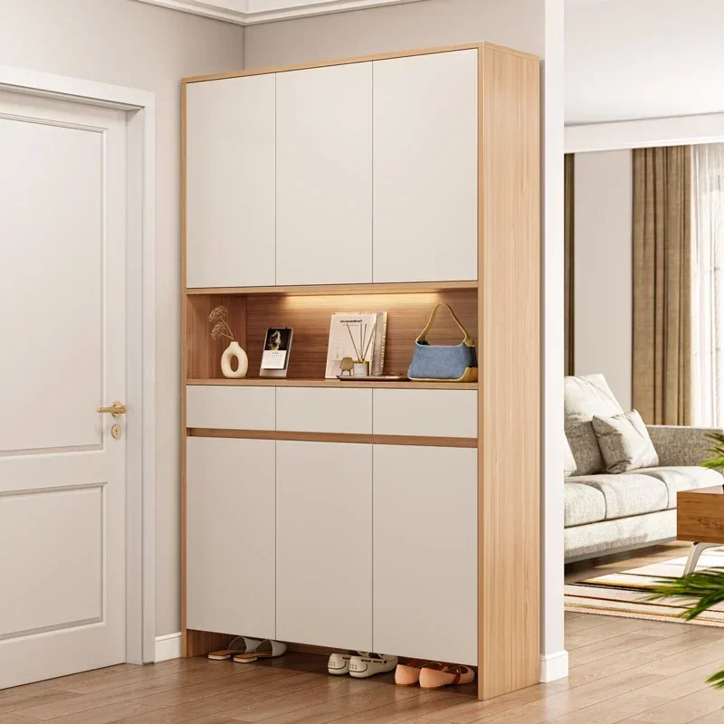 Modern Shoe Cabinet Narrow Hallway Dorm Design Ritating Cabinets Multilayer Storage Display Rack