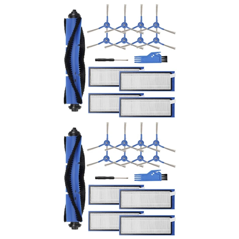 2X مجموعة قطع غيار للمكنسة الكهربائية الروبوتية الهجينة Eufy Robovac L70، مجموعة الملحقات