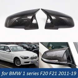 For BMW 1 Series F20 F21 2011-2019 114i 116i 118i 120i 125i 114d 116d 118d 120d 125 Real Carbon Fiber Rear View Mirror Cover Cap