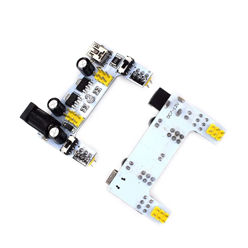 Mini USB Interface / MICRO White Breadboard Dedicated Power Supply Module 2-Way 3.3V 5V For Arduino 2 Channel Bread Board image 3