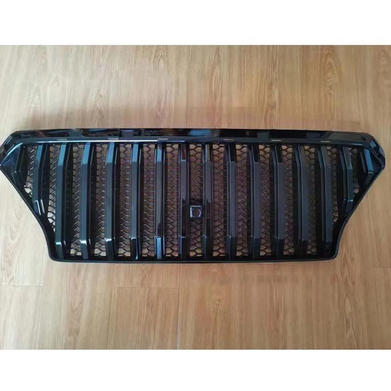 Car Racing Grille For Hyundai Santa Fe Santafe 2018 2019 2020 Car Front Grills ABS Black Radiator Bumper Mask Mesh Cover