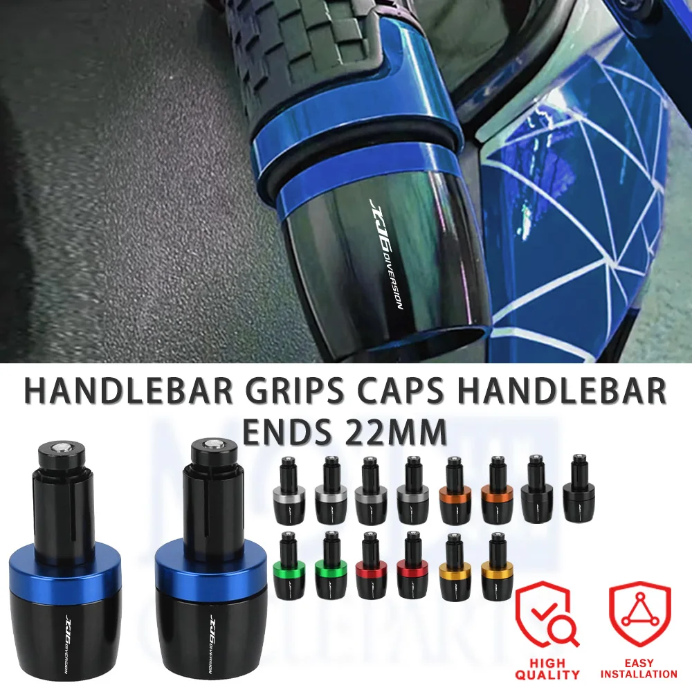 

FOR YAMAHA XJ6DIVERSION 2009-2023 2022 2021 2020 2019 XJ6 DIVERSION Motorcycle 7/8"22MM Handlebar Grips Handle Bar Cap End Plugs