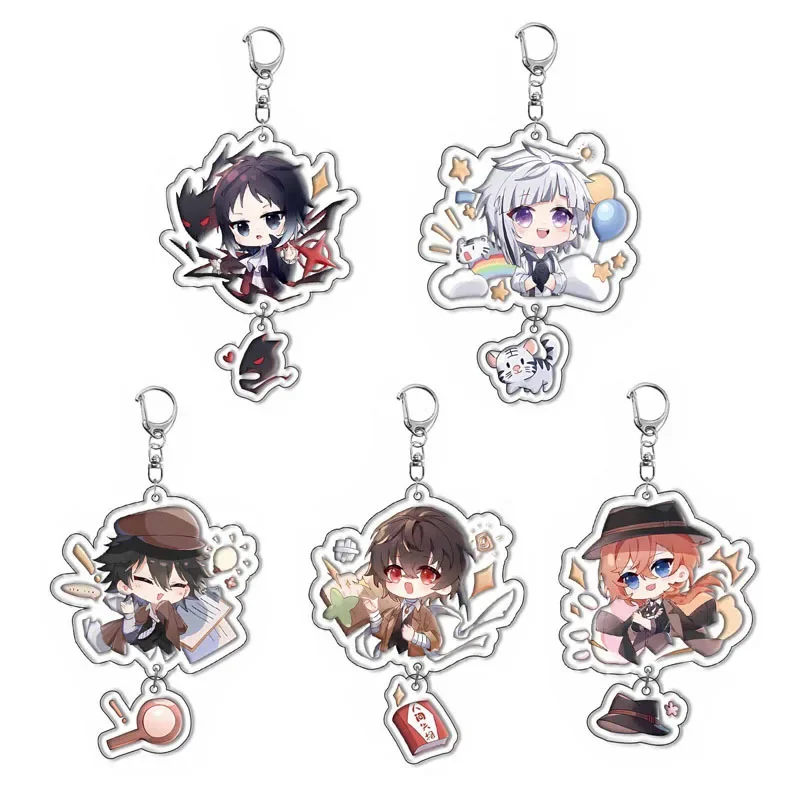 akano Chuuya Daizai Ji Nakajima Atsushi Akutagawa Ryuunosuke Popular Anime Surrounding Acrylic Keychain Comic Exhibition Gifts