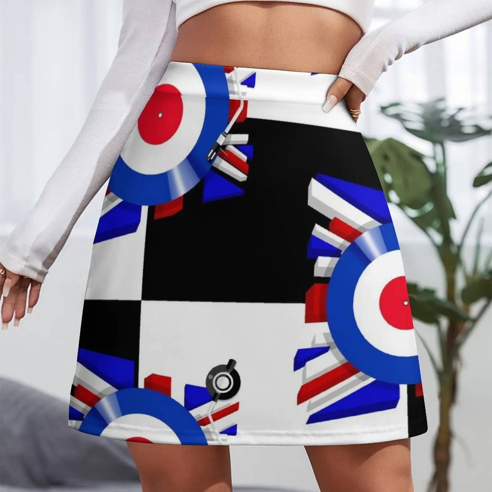 Vinyl Mod Mini Skirt skirt for women clothes for women Summer women's clothing Mini Skirt