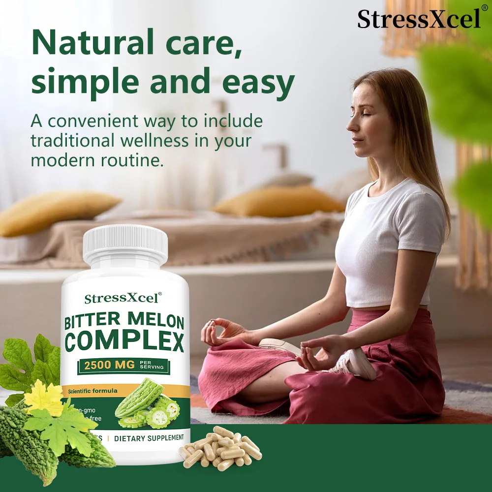 

Bitter Melon Extract, 2500 Mg, Supports Digestive Health, Promotes Appetite, Regulates Blood Sugar, Boost The Immune System