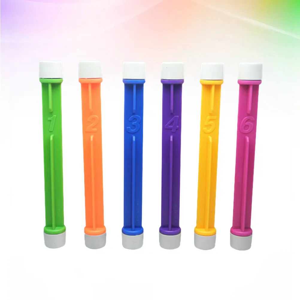 

6Pcs Kids Swimming Diving Sticks Safe Nontoxic Smooth Design Colorful Pool Underwater Fun Diving Rings for Beginner Swimmers