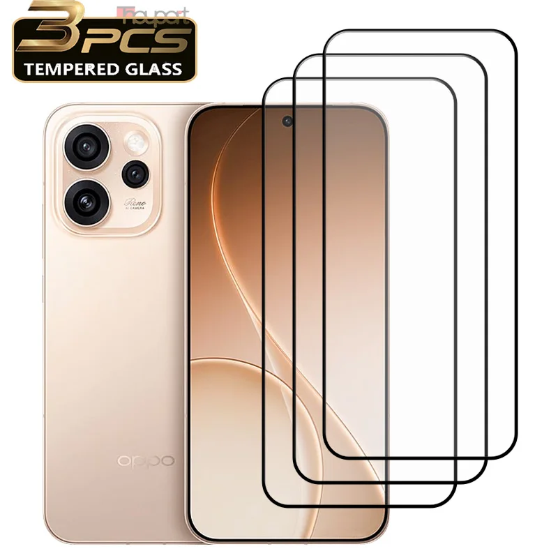 3 قطعة ترقية ل ممن لهم رينو 15 برو حامي الشاشة 9H الزجاج المقسى المضادة للخدش الغراء الكامل الزجاج الأمامي