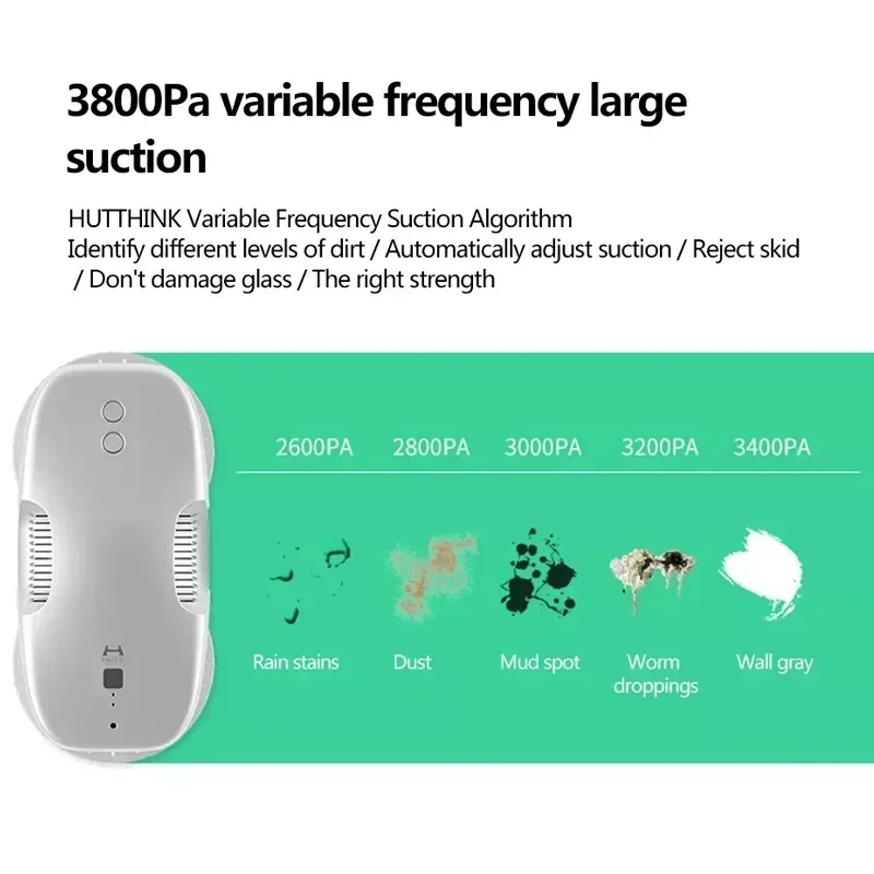 HUTT DDC55 Window Cleaning Robot Smart Vacuum Cleaner with Remote Control - Image 3