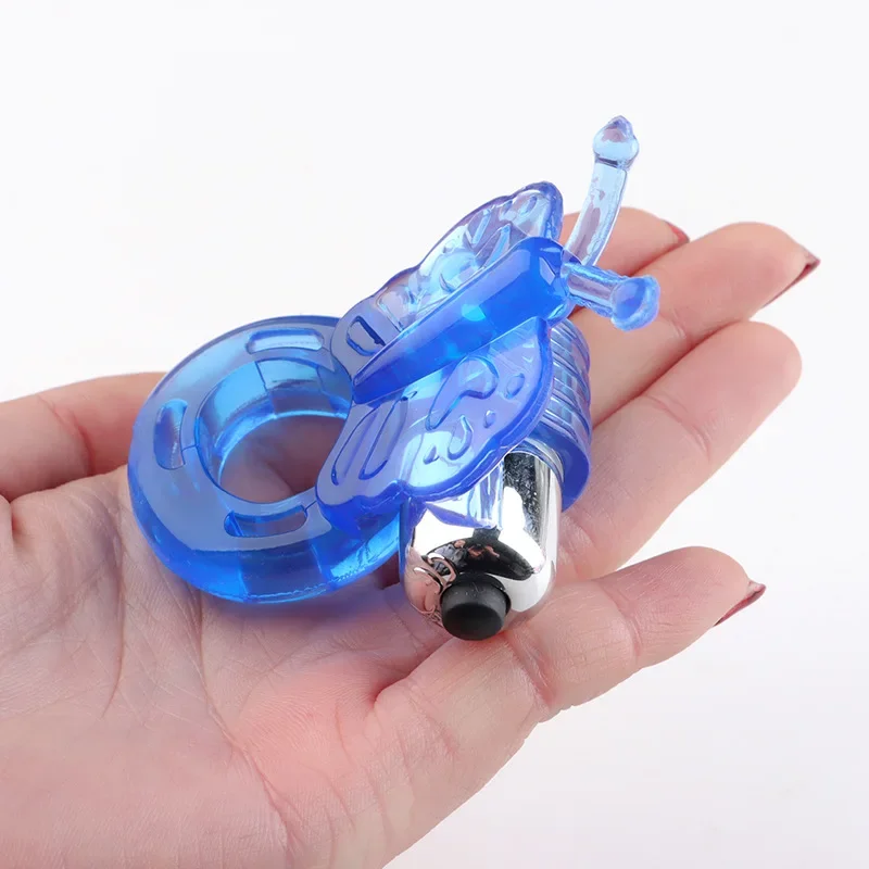 Experience unforgettable pleasure Butterfly Vibration Lock Ring Masturbation Equipment Men Adult Sexual Health Products