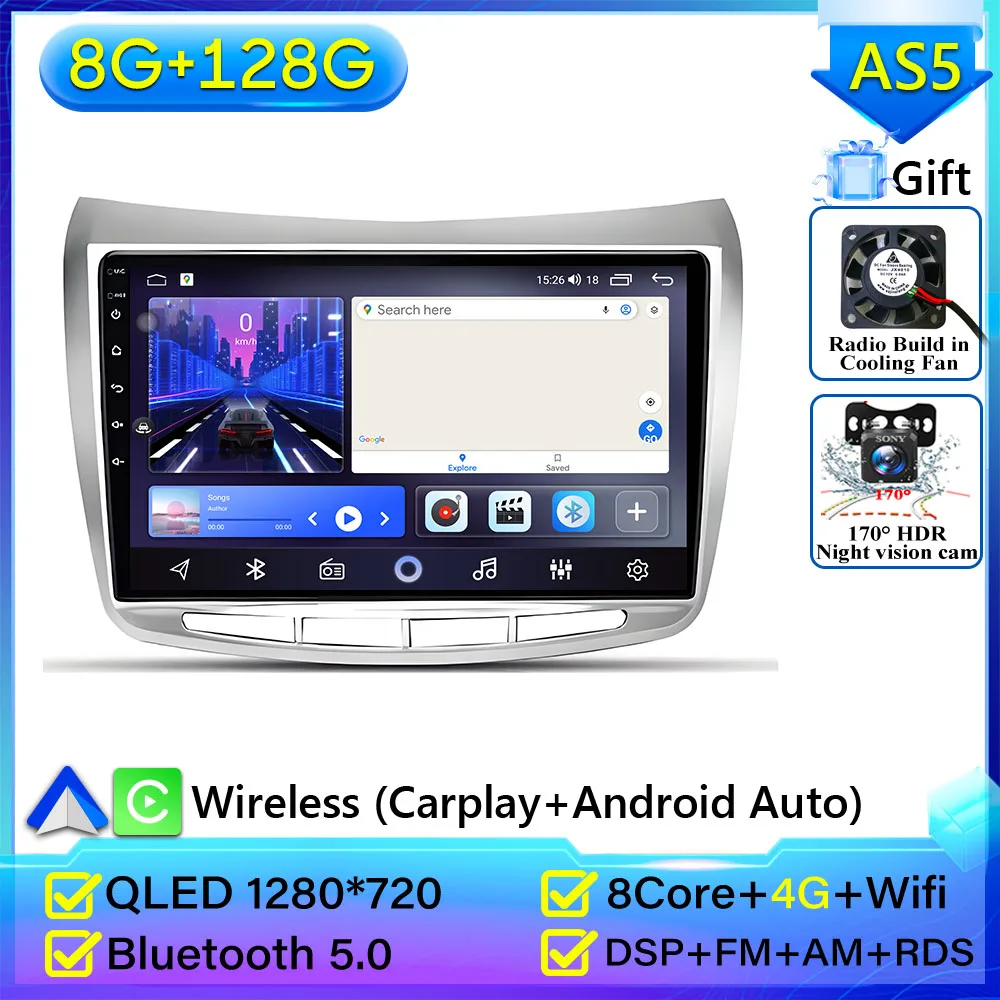 Android 16 autoradio voor Lancia Delta 2009-2019 GPS navigatie Android Auto display Carplay Wifi autoradio geen 2din videodisplay