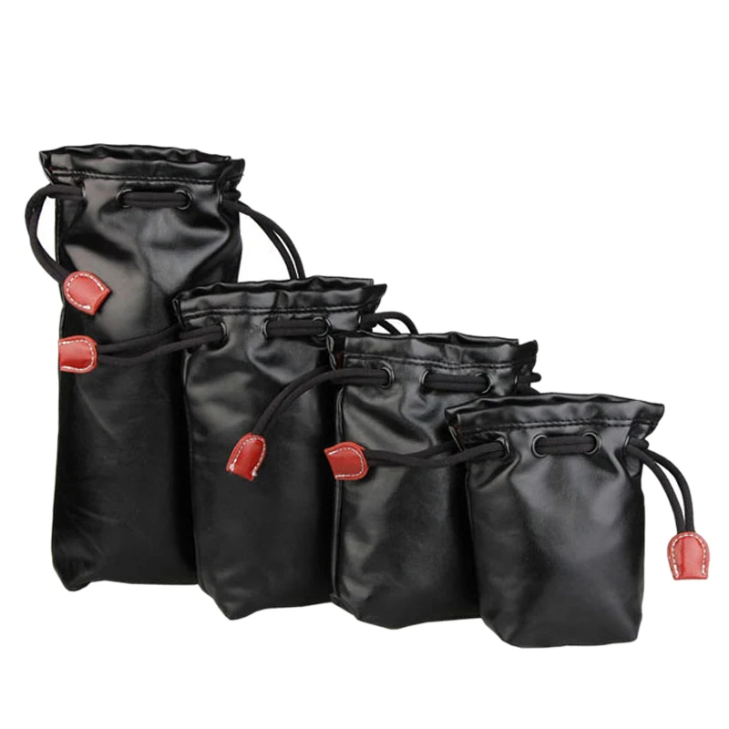 

B16C-мягкая противоударная защитная сумка для объектива камеры, чехол для SONY Nikon Canon Fuji Olympus, сумка для объектива из искусственной кожи XL