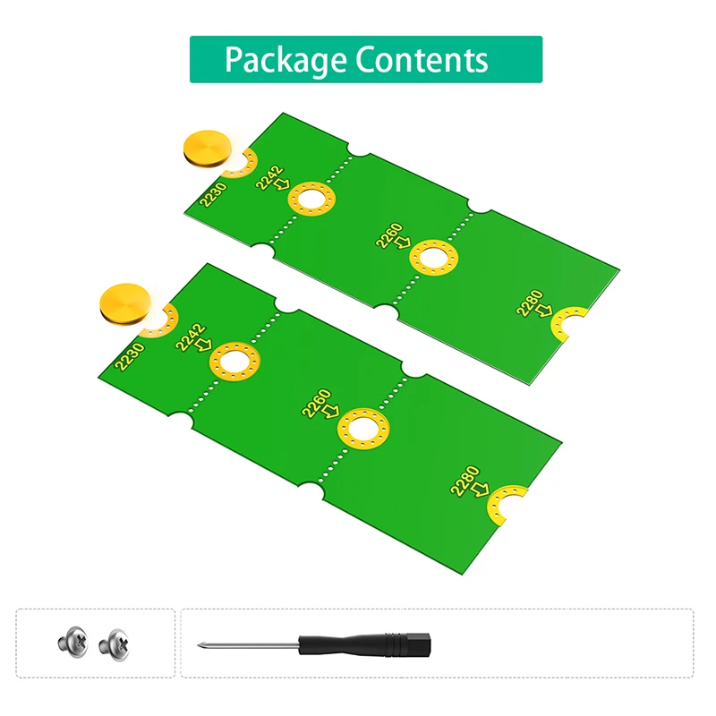 M.2 NGFF NVME SSD Extension Bracket Transfer 2230 2242 2260 2280 Length Extend Adapter Bracket Card Plate Adjustable Length Size