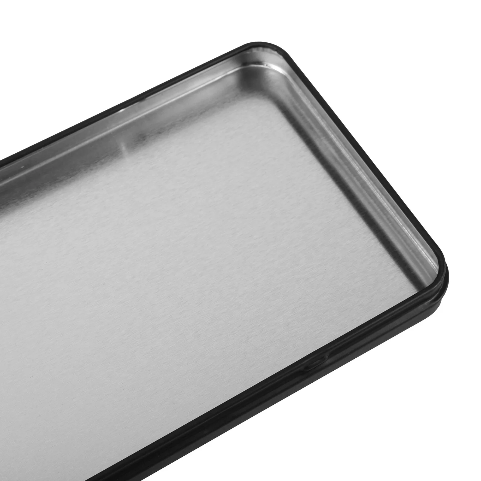 Caja de almacenamiento, contenedor de lata para bálsamo labial, latas de Metal seguras con tapas, Protector de billetes de dinero Rectangular, joyería