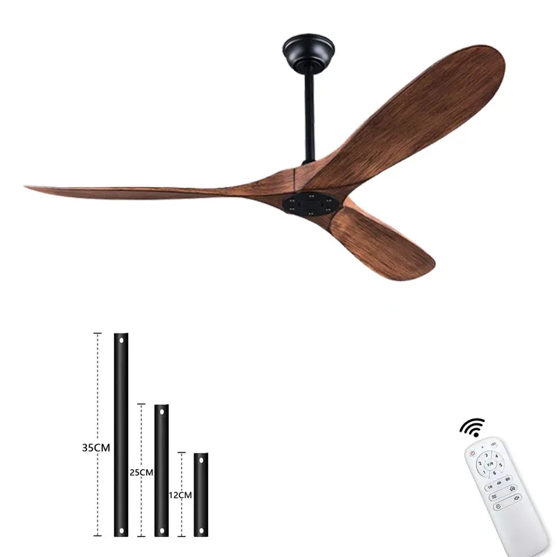 52 60 inch ABS Blades Ceiling Fan Only No Light Remote Control Motor 6 Speeds Ventiladores De Techo Free Shipping 산업용 선풍기