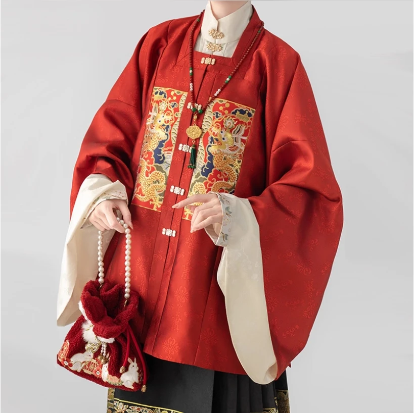 original-el-ano-del-loong-ming-patchwork-han-disfraz-maquillaje-pony-vestido-traje-2025-nueva-ropa-de-ano-nuevo-de-otono-e-invierno