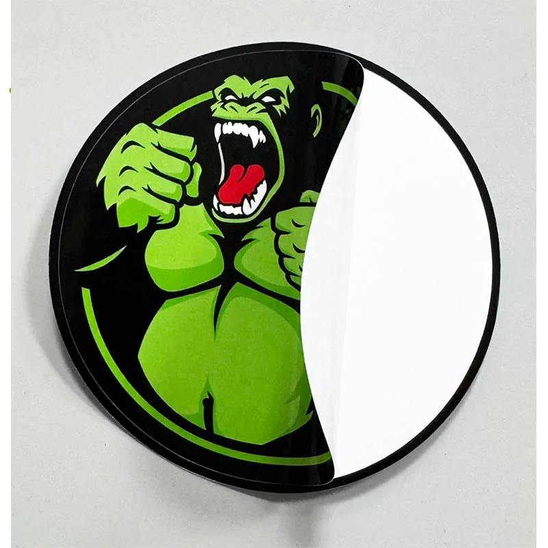 6 types 9cm Circle Haifa Green Apes On Tour Monkey MHFC Maccabi Decoration Stikers for Bag Cup Wall Fridge HFSK083-88