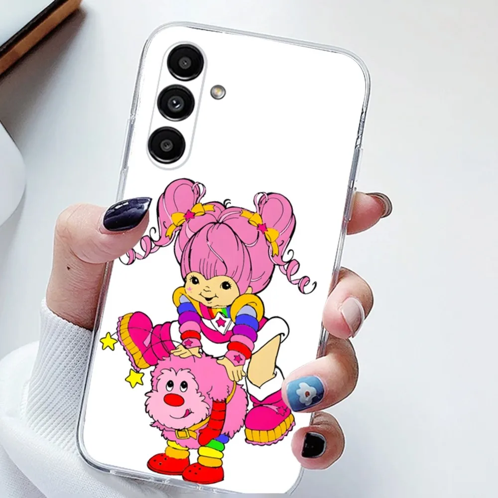 Cute Rainbow Brite Phone Case For Samsung Galaxy A71,70,52,51,40,31,A50,30S,21S,Note20ultra Transparent Cover