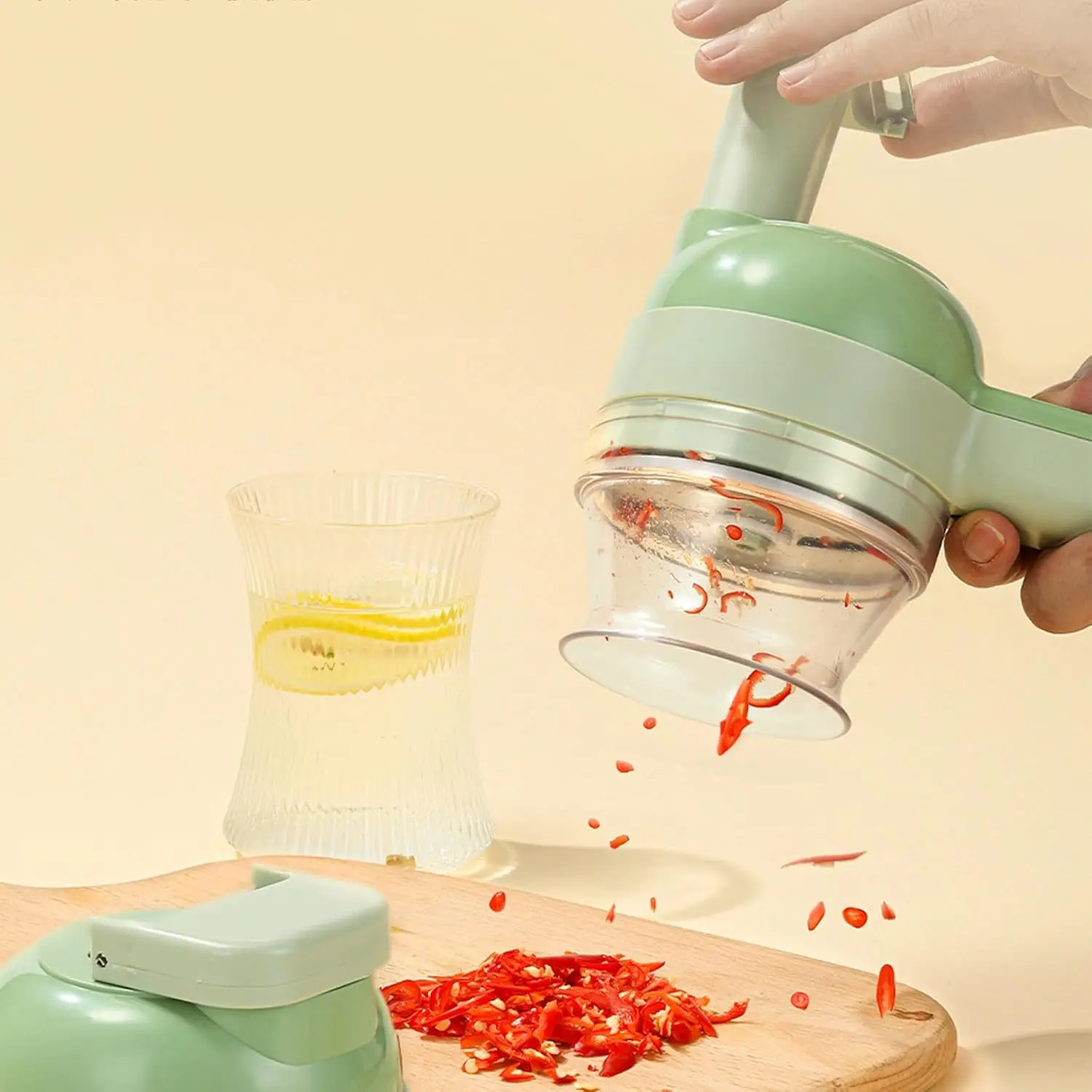 

Многофункциональный электрический овощерезка, портативный беспроводной овощерезной комбайн для чеснока, перца, лука, сельдерии, мяса