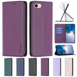 For iPhone SE 2022 Case Luxury Leather Flip Magnetic Phone Case on For Funda iphone SE 2022 2020 7 8 Plus 6 6S Cover SE2022 Etui