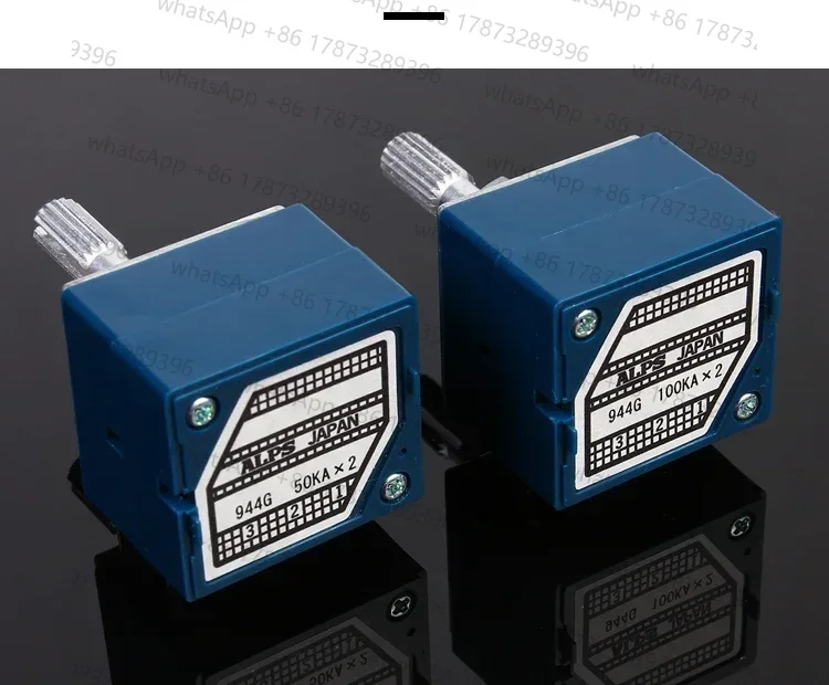 

ALPS 27 8-pin dual-connected volume potentiometer 50KA 100KA with tap and equivocal shaft length 25MM