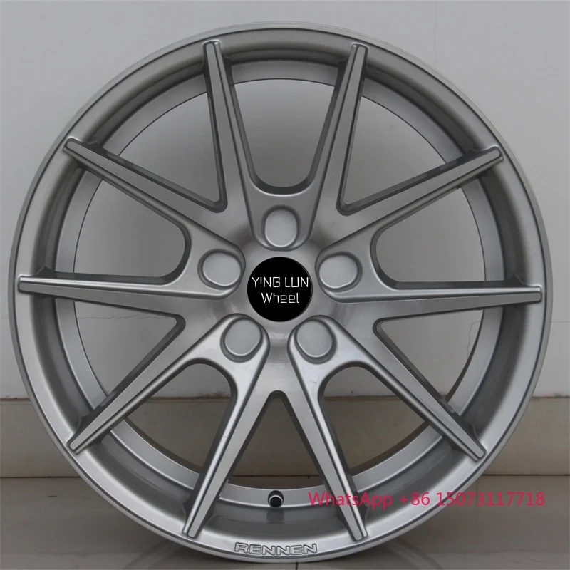 

19 Inch Passenger Car Wheel Rims PCD5*112~130 Multi Spoke Silver Aluminum Alloy Wheels for Sale