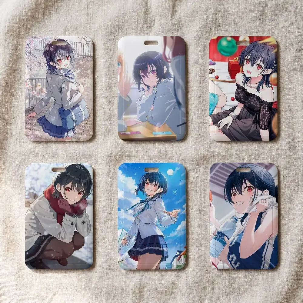 Cute Anime Umi Asanagi Manga  Fashion ID Card Holder Business Work Card Sleeve Protector