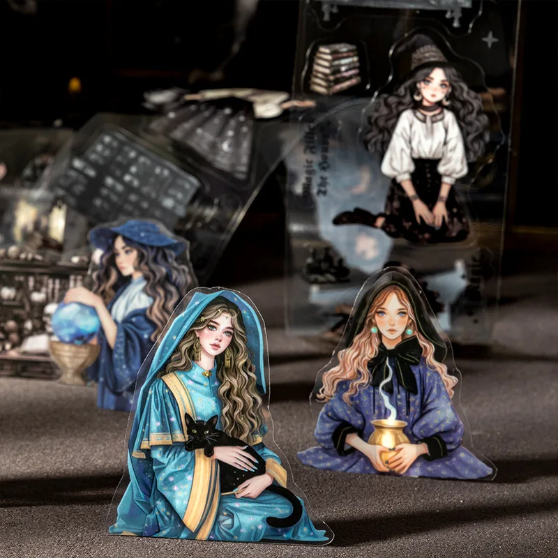 

1Roll/3Roll Wizard's PET Tape Supplies 60mm*2m Everyday Vintage Supplies Scrapbook cut Collection Adhesives Character Background