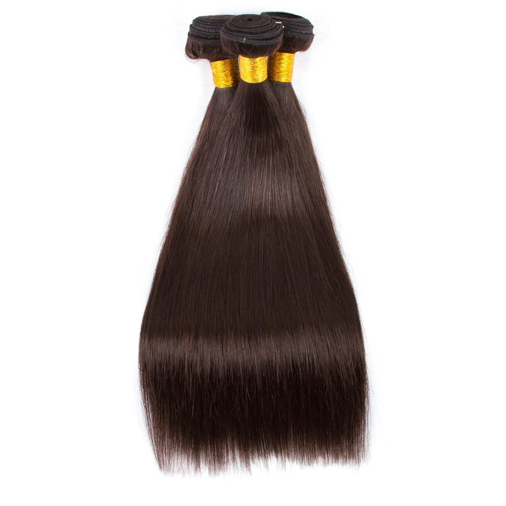 #2 Mixed Protein Human Hair Extensions Brown Straight Human Hair Bundles Deals For Women 30% Protein Fiber Hair Extensions