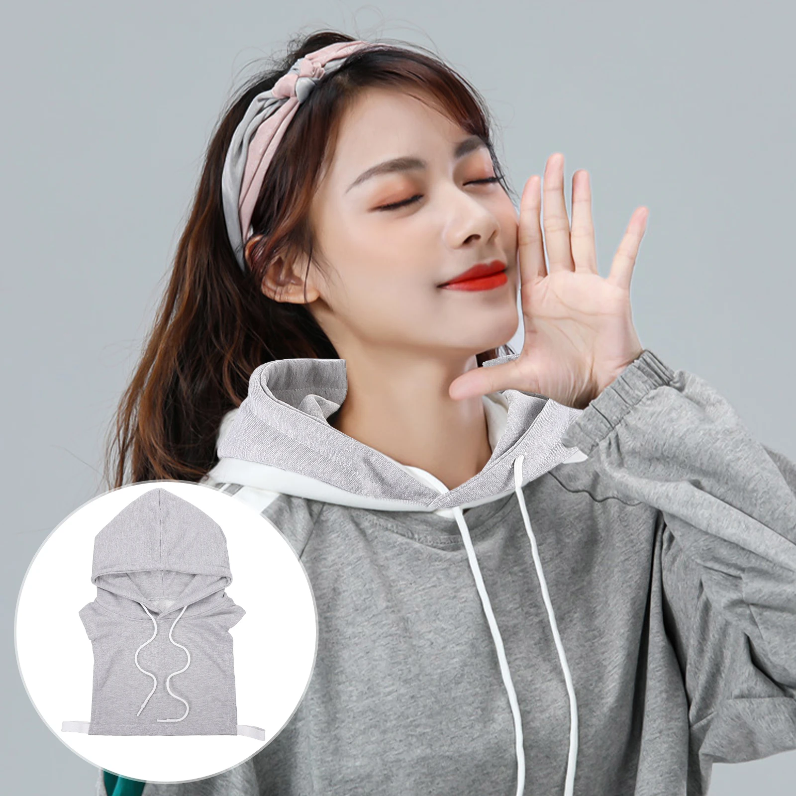 

1pc False Blouse Collar Hooded Sweater Fake Detachable Cotton Collar Fashion Multifunctional Women Men All Season Lightweight