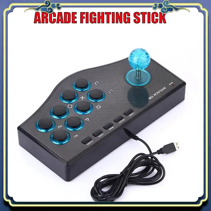 Controller di gioco cablato portatile 2X Game Rocker USB Arcade Joystick USBF Stick per console di gioco Gamepad per computer PS3