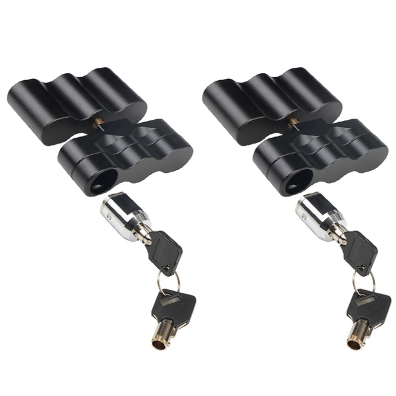 2X Mount Lock With Keys Locking Pack Mount For Rotopax LOX-PM Fuel Pack Or Storage Box And Water Pack Gas Can Mounts