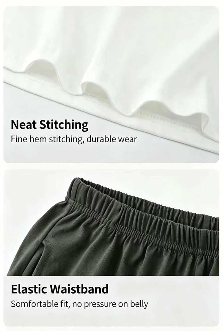 2-teiliges Set Jungen-Loungewear aus reiner Baumwolle, Frühlings- und Herbst-Pyjama für Jungen, bequeme, lockere Passform, lange Ärmel und lange Hose. – Detail 8