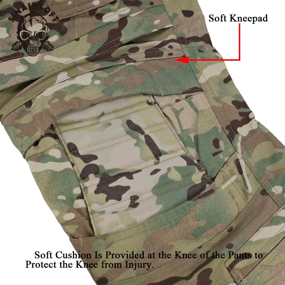 Pantalones cargo tácticos Multicam – Combate y montaña para hombre - imagen 2